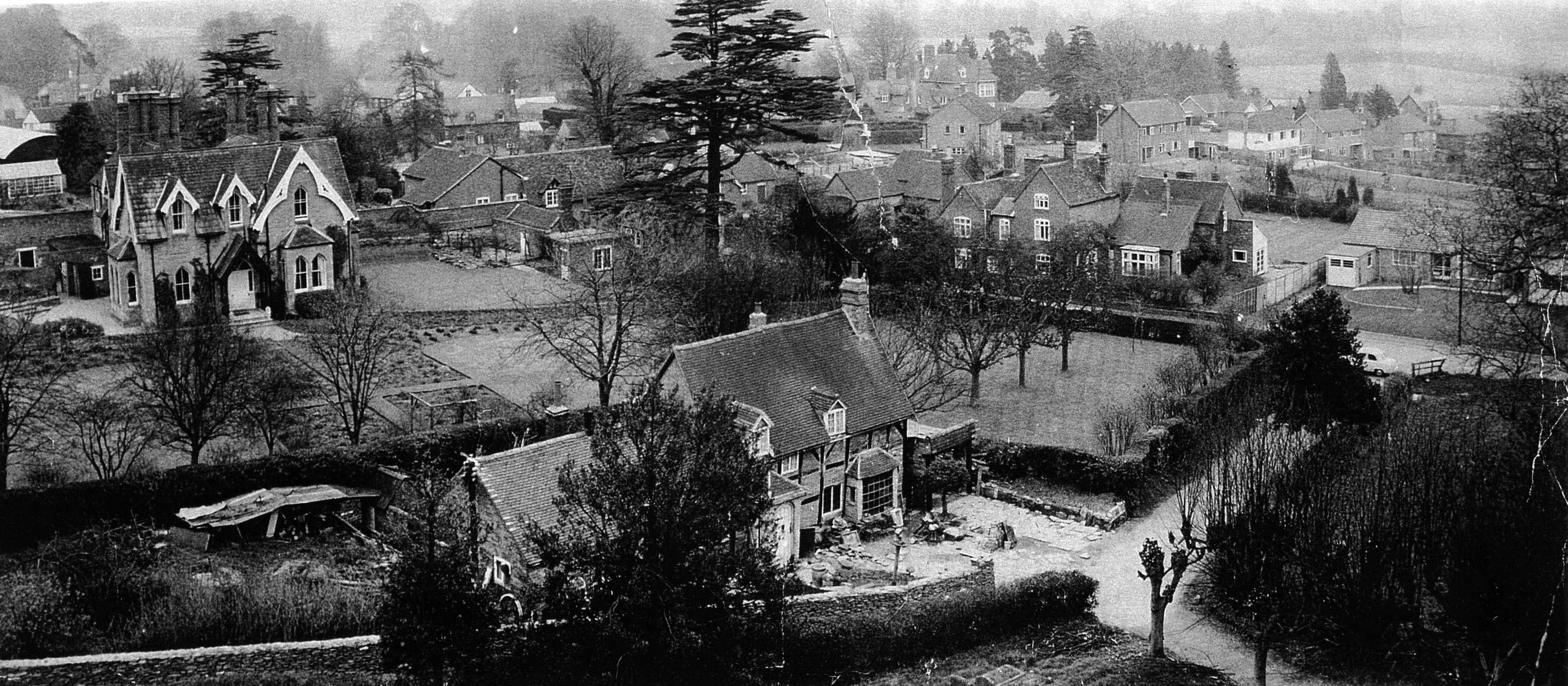 Leek Wootton from the church tower