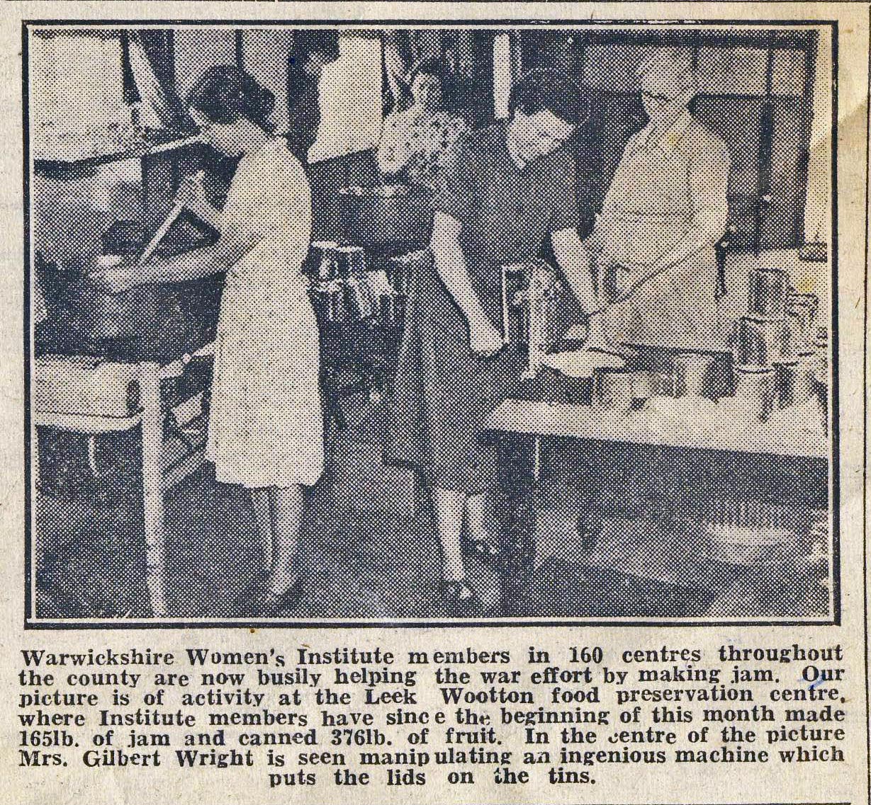Newspaper Cutting (WI Preservation Centre)