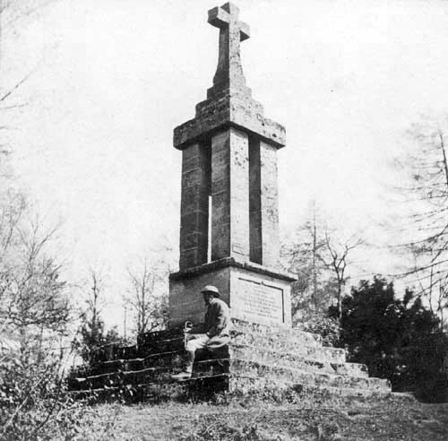 The Gaveston Monument, Guys Cliff, Warwick, 1870